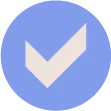 Blue checkmark